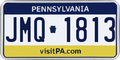 PA license plate JMQ1813