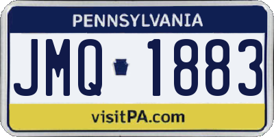 PA license plate JMQ1883