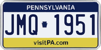 PA license plate JMQ1951