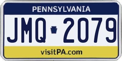 PA license plate JMQ2079