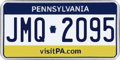 PA license plate JMQ2095