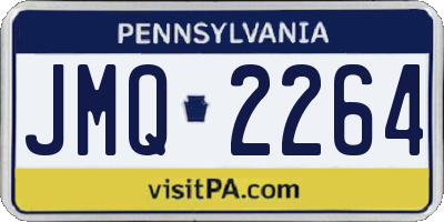 PA license plate JMQ2264