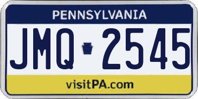 PA license plate JMQ2545