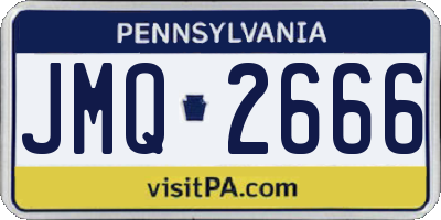 PA license plate JMQ2666