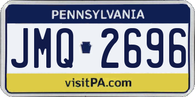 PA license plate JMQ2696