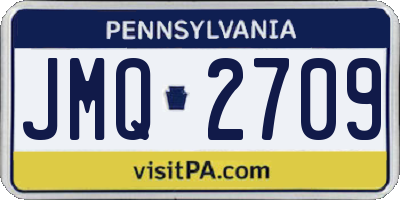 PA license plate JMQ2709
