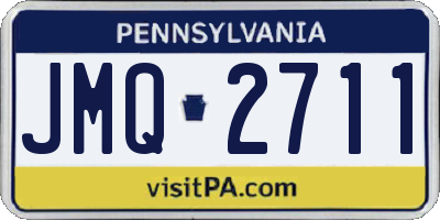 PA license plate JMQ2711