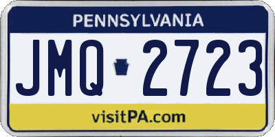 PA license plate JMQ2723