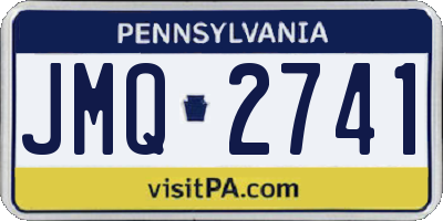 PA license plate JMQ2741