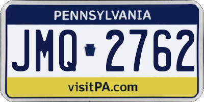 PA license plate JMQ2762