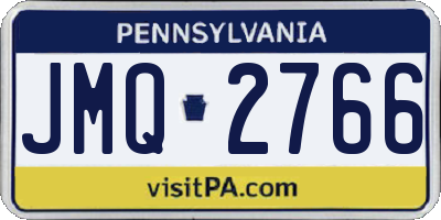 PA license plate JMQ2766