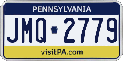 PA license plate JMQ2779