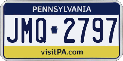 PA license plate JMQ2797