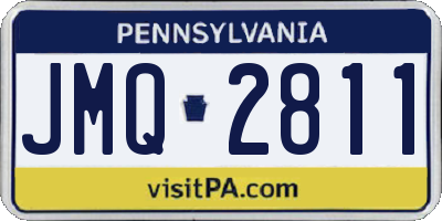 PA license plate JMQ2811