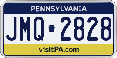 PA license plate JMQ2828