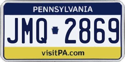 PA license plate JMQ2869