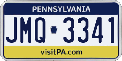 PA license plate JMQ3341