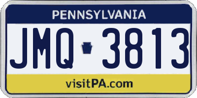 PA license plate JMQ3813