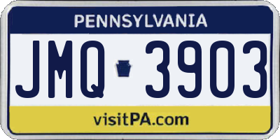 PA license plate JMQ3903