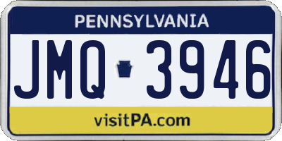 PA license plate JMQ3946