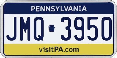 PA license plate JMQ3950