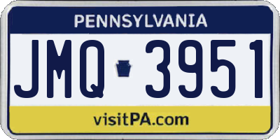 PA license plate JMQ3951
