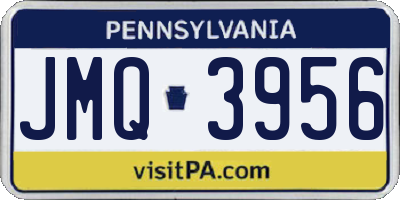 PA license plate JMQ3956