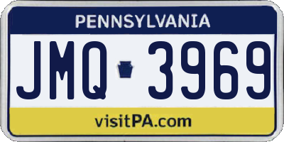 PA license plate JMQ3969
