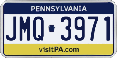 PA license plate JMQ3971