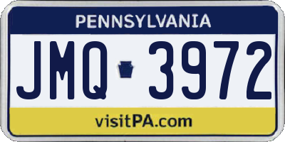 PA license plate JMQ3972