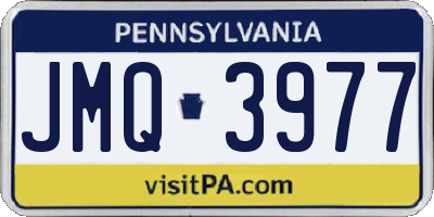 PA license plate JMQ3977