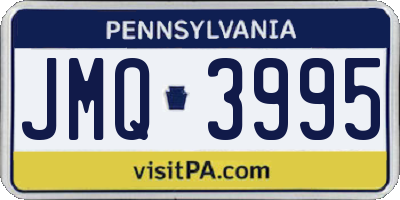 PA license plate JMQ3995