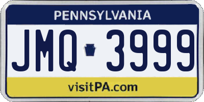 PA license plate JMQ3999