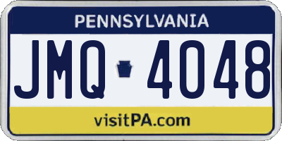 PA license plate JMQ4048