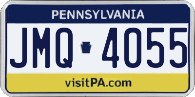 PA license plate JMQ4055