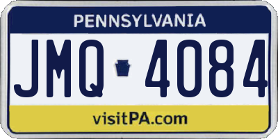 PA license plate JMQ4084