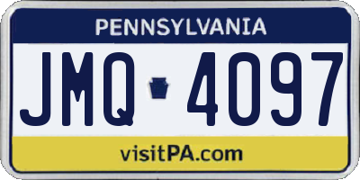 PA license plate JMQ4097