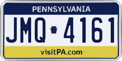 PA license plate JMQ4161