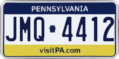 PA license plate JMQ4412