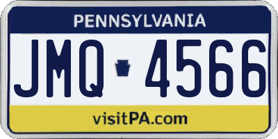 PA license plate JMQ4566