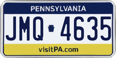 PA license plate JMQ4635