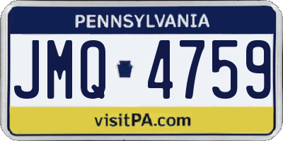 PA license plate JMQ4759
