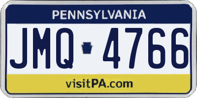 PA license plate JMQ4766