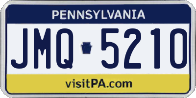PA license plate JMQ5210