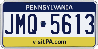 PA license plate JMQ5613