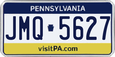 PA license plate JMQ5627