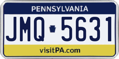 PA license plate JMQ5631