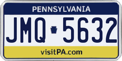 PA license plate JMQ5632