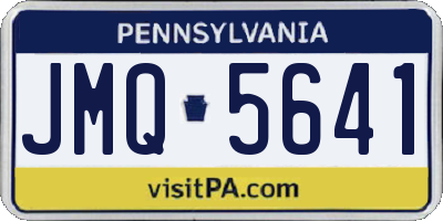 PA license plate JMQ5641