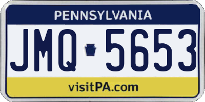 PA license plate JMQ5653